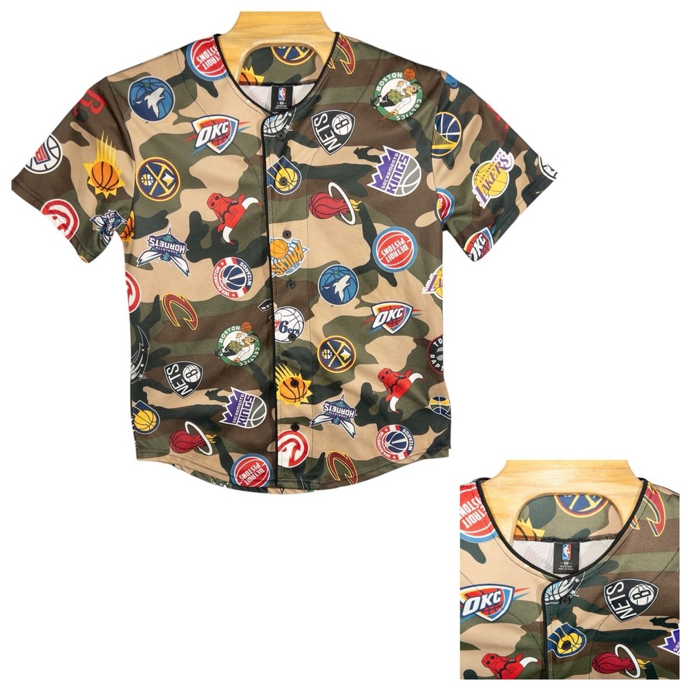 UNK NBA Jersey Mens‎ Medium Camo AOP Basketball